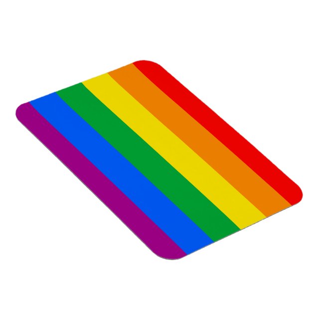 Magnet Flexible LGBTQ+ Rainbow Pride Flag (Côté Droit)