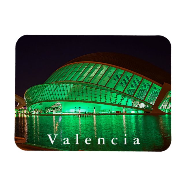 Magnet Flexible L'Hemisfèric en soirée. (Horizontal)