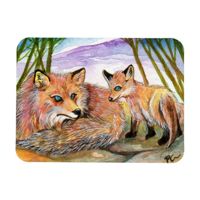 Magnet Flexible L'heure de la sieste de Little Fox (Horizontal)
