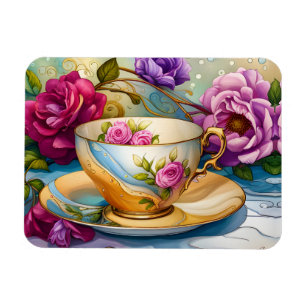 Magnet Flexible L'heure du thé - Art de tasse à thé 
