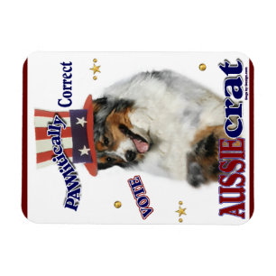 Magnet Flexible L'humour politique du berger australien