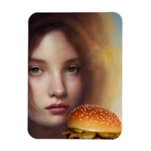 L'IA a généré l'art d'une déesse avec un cheesebur