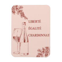 Liberté Égalité Chardonnay Drôle Illustration de v