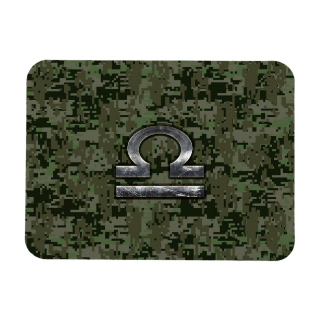 Magnet Flexible Libra Zodiac Connexion Woodland Green camo numériq (Horizontal)