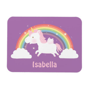 Magnet Flexible Licorne Volante Mignonne et Aimant Arc-en-Ciel pou