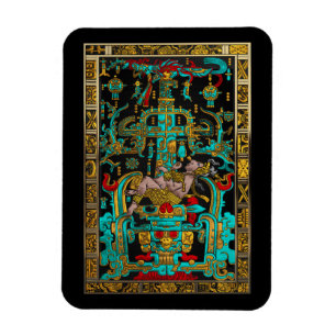 Magnet Flexible Lid of Great Tomb of Pakal - Astronaut Palenque