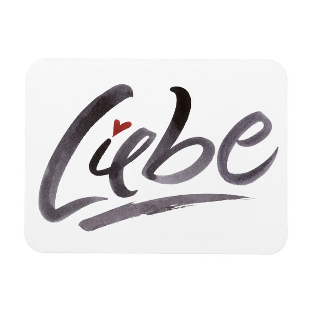 Magnet Flexible LIEBE Love Hertz Schoneschrift Letters (Horizontal)
