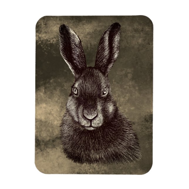 Magnet Flexible Lièvre, lapin, dessin (Vertical)