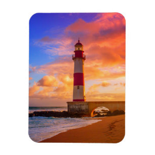 Magnet Flexible Lighthouses Itapuã Lighthouse Bahia Brazil