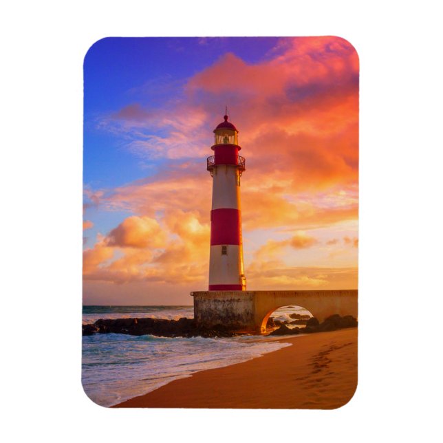 Magnet Flexible Lighthouses | Itapuã Lighthouse Bahia Brazil (Vertical)