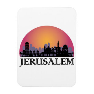 Magnet Flexible Ligne aérienne Jérusalem - Voyage Israël