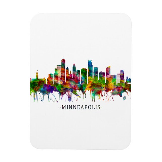 Magnet Flexible Ligne du Minneapolis (Vertical)