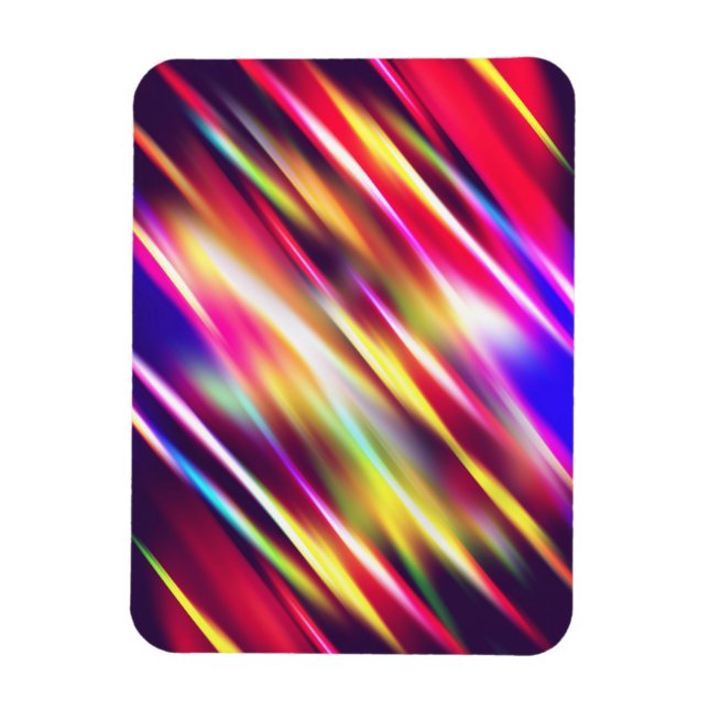 Magnet Flexible Lignes colorées abstraites (Vertical)