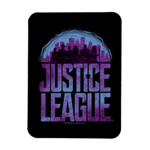 Magnet Flexible Ligue de Justice   Justice League City Silhouette