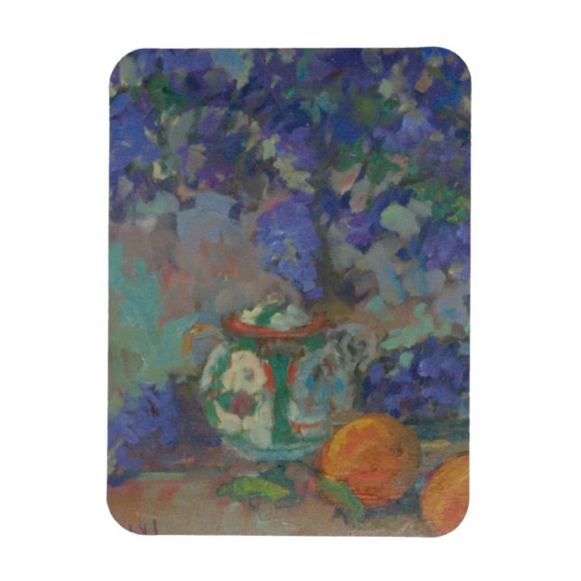 Magnet Flexible Lilacs, Persimmons et Sugar Bowl (Vertical)