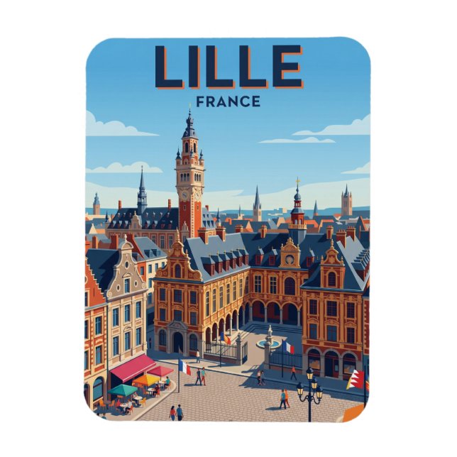 Magnet Flexible Lille France (Vertical)