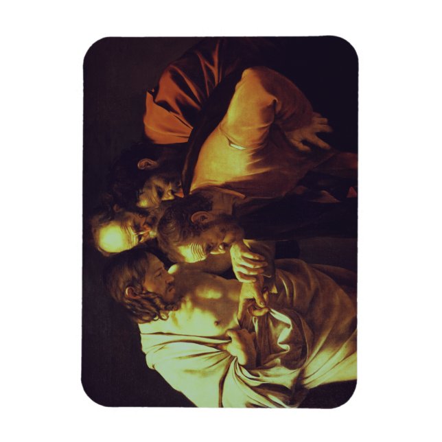 Magnet Flexible L'Incrédulité de Saint Thomas par Caravaggio (Vertical)