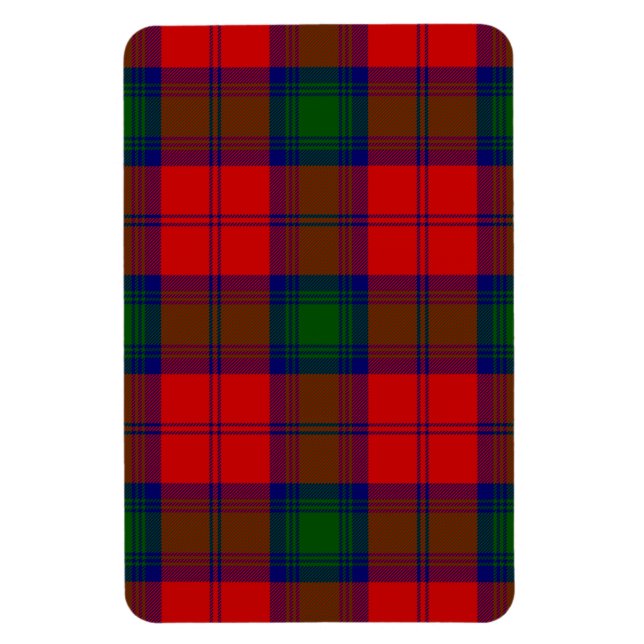 Magnet Flexible Lindsay tartan rouge vert plaid (Vertical)