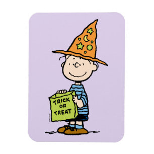 Magnet Flexible Linus des Peanuts en sorcier pour Trick Or Treat