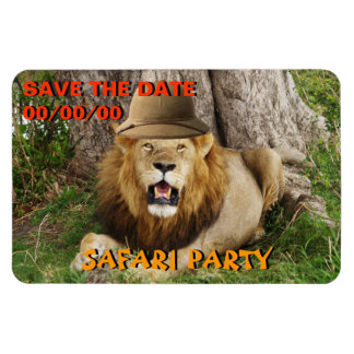 Magnet Flexible Lion au Massai Mara 1 Sauvez la date