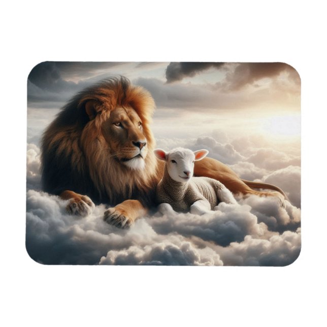 Magnet Flexible Lion et agneau (Horizontal)