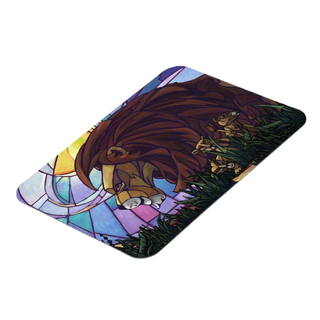 Magnet Flexible Lion et petits (Côté Gauche)