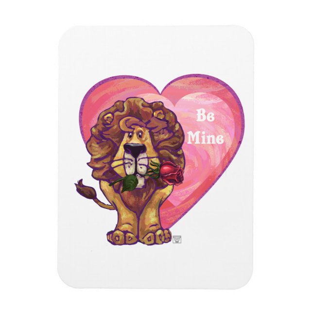 Magnet Flexible Lion Saint Valentin (Vertical)