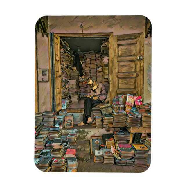 Magnet Flexible Lire Le Cadeau Amateurs Pour Bibliothécaire (Vertical)