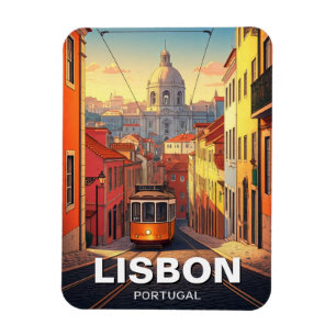 Magnet Flexible Lisbonne Portugal Voyage Alfama Panthéon National