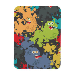 Magnet Flexible Little cute funny monsters