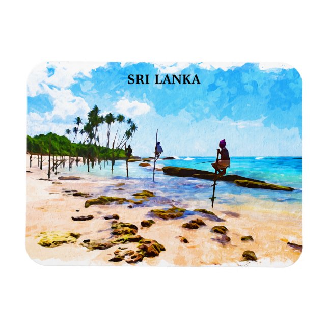 Magnet Flexible Littoral tropical du Sri Lanka (Horizontal)