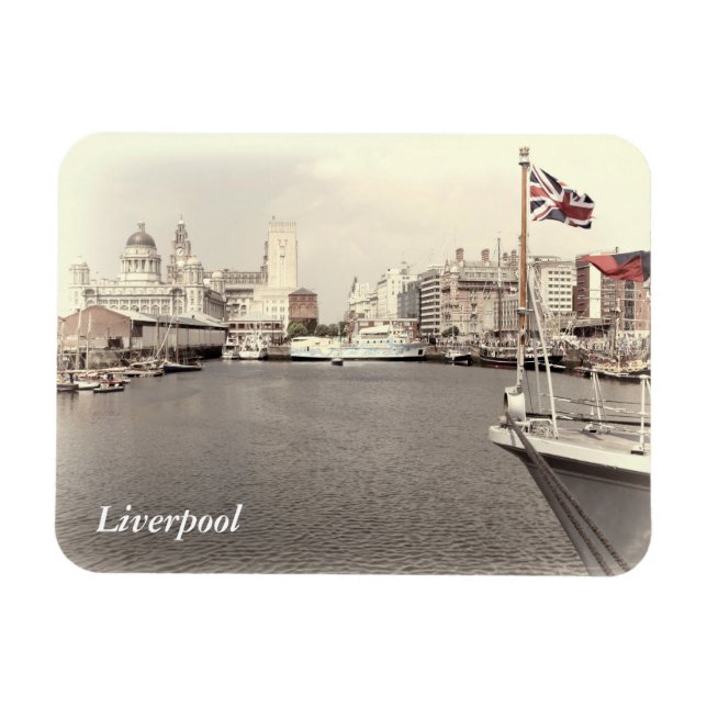 Magnet Flexible Liverpool sur les quais (Horizontal)