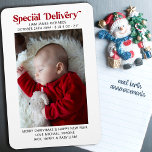 Magnet Flexible Livraison spéciale Faire-part bébé de Noël<br><div class="desc">Livraison spéciale faire-part de noël bébé avec simple photo et design typographique orné. Livraison spéciale est lettré dans la lettrage moderne contemporaine et le modèle photo est mis en place pour vous d'ajouter votre photo préférée. Vous pouvez également ajouter votre accueil de vacances personnalisé et il y a un autre...</div>