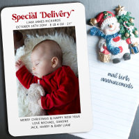 Livraison spéciale Faire-part bébé de Noël