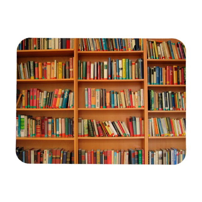 Magnet Flexible Livres sur Arrière - plan de bibliothèque (Horizontal)