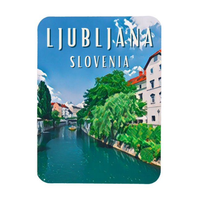 Magnet Flexible Ljubljana, perle de la Slovénie (Vertical)