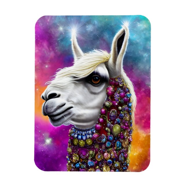 Magnet Flexible Llama Bijou Coloré (Vertical)