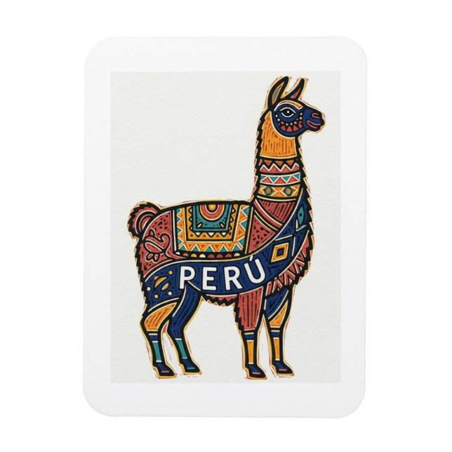 Magnet Flexible Llama du Pérou (Vertical)