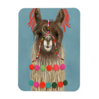 Llama ornée - Brown