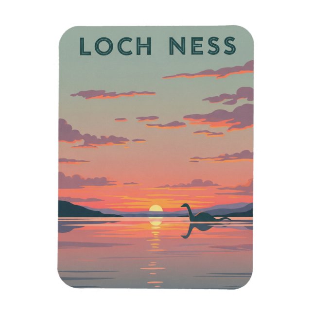 Magnet Flexible Loch Ness Nessie Travel (Vertical)