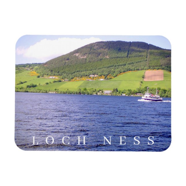 Magnet Flexible Loch Ness vue aimant frigo (Horizontal)
