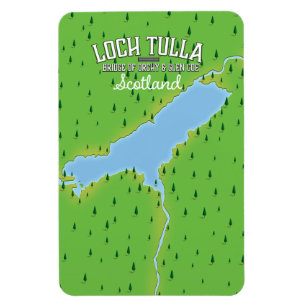 Magnet Flexible Loch Tulla carte de voyage en Écosse