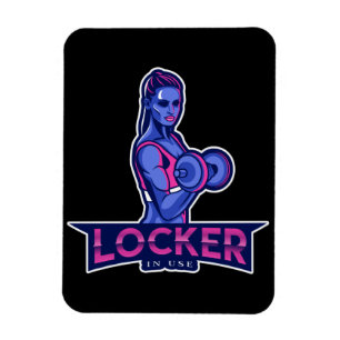 Magnet Flexible Locker in Use gym weightlifting woman girl