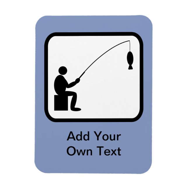 Magnet Flexible Logo Angler personnalisable (Vertical)