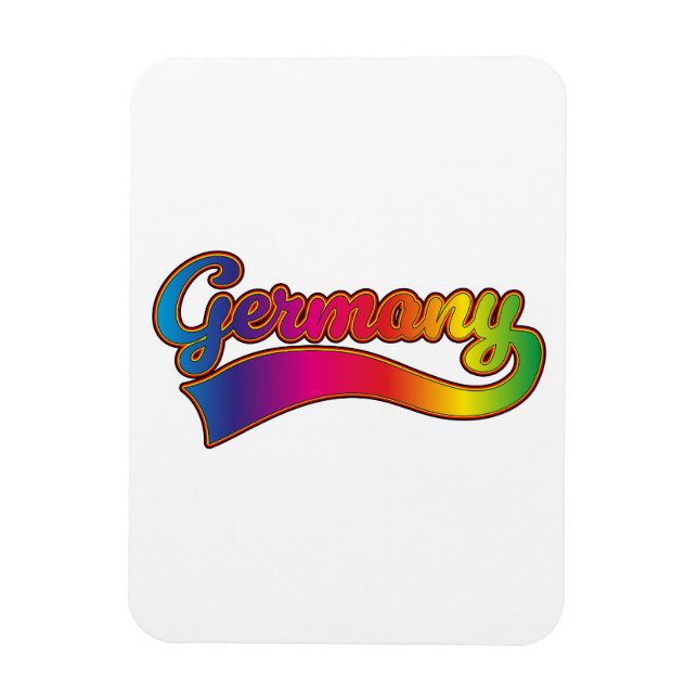 Magnet Flexible logo arc-en-ciel d'Allemagne (Vertical)