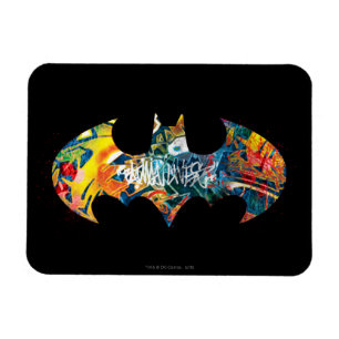 Magnet Flexible Logo Batman Neon/80s Graffiti