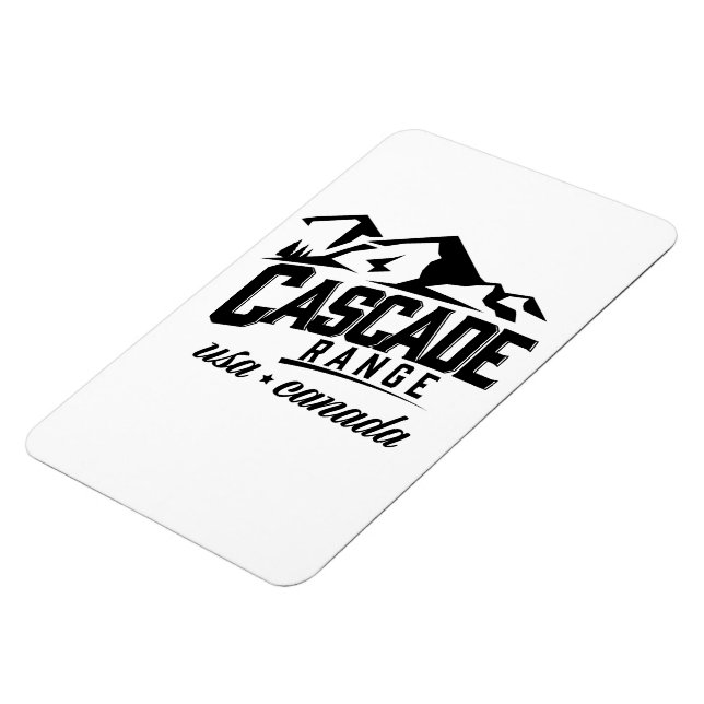 Magnet Flexible Logo Cascade Range USA Canada. (Côté Gauche)