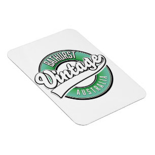 Magnet Flexible Logo de Bathurst australie style vintage