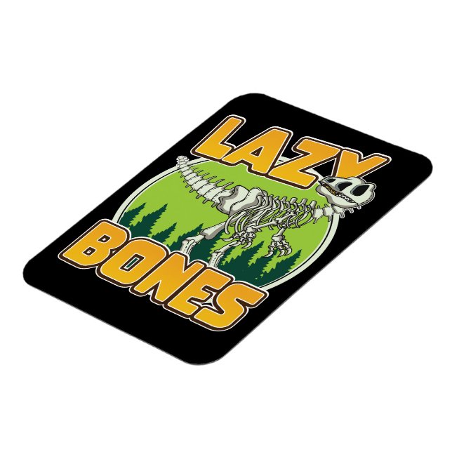 Magnet Flexible logo de dessin animé Lazy Bones (Côté Gauche)