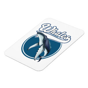 Magnet Flexible logo de dessin animé sur la baleine